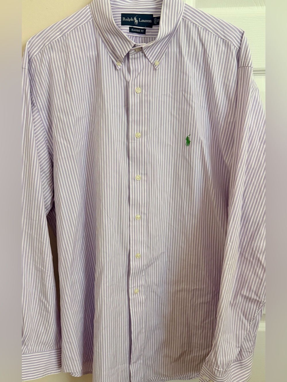 Ralph Lauren Classic Fit Striped Mens XL Long Sleeve Button Down Shirt